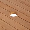 vidaXL Waschtisch Massivholz Teak mit Waschbecken Marmor Creme
