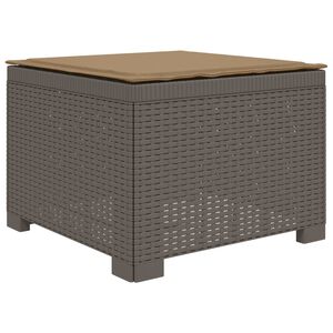 vidaXL 1-Sitzer Garten-Sofa mit Kissen Rattan-Look PP Hellgrau
