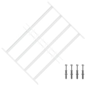 vidaXL Sicherheitsgitter f&uuml;r Fenster mit 4 Querstangen 43-74 cm