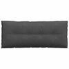 vidaXL R&uuml;ckenkissen Dunkelgrau 120 x 50 cm Cordstoff