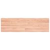 vidaXL Tischplatte 140x40x(2-4) cm Massivholz Behandelt Baumkante