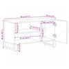vidaXL TV-Schrank 80x33x46 cm Massivholz Mango