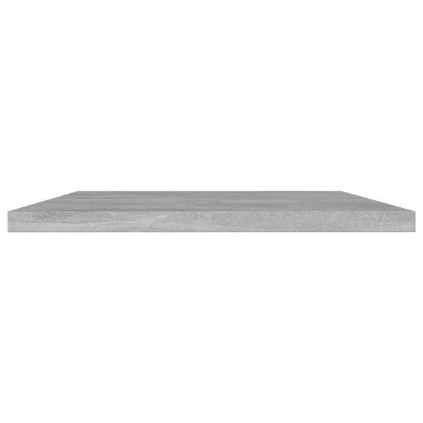 vidaXL B&uuml;cherregal-Bretter 4 Stk. Betongrau 60x20x1,5 cm Holzwerkstoff