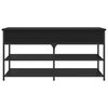 vidaXL Schuhbank Schwarz 100x42,5x50 cm Holzwerkstoff