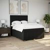 vidaXL Boxspringbett mit Matratze Schwarz 140x190 cm Stoff
