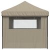 vidaXL Party-Zelt Taupe 292 x 580 x 315 cm Oxford-Stoff