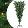 vidaXL Umgedrehter Kunst Weihnachtsbaum mit Kugelset Gr&uuml;n 150 cm PVC
