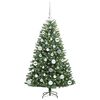 vidaXL K&uuml;nstlicher klappbarer Weihnachtsbaum mit 150 LEDs Gr&uuml;n 120 cm