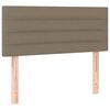 vidaXL Boxspringbett mit Matratze & LED Taupe 120x200 cm Stoff