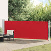 vidaXL Seitenmarkise Ausziehbar 140x600 cm Rot