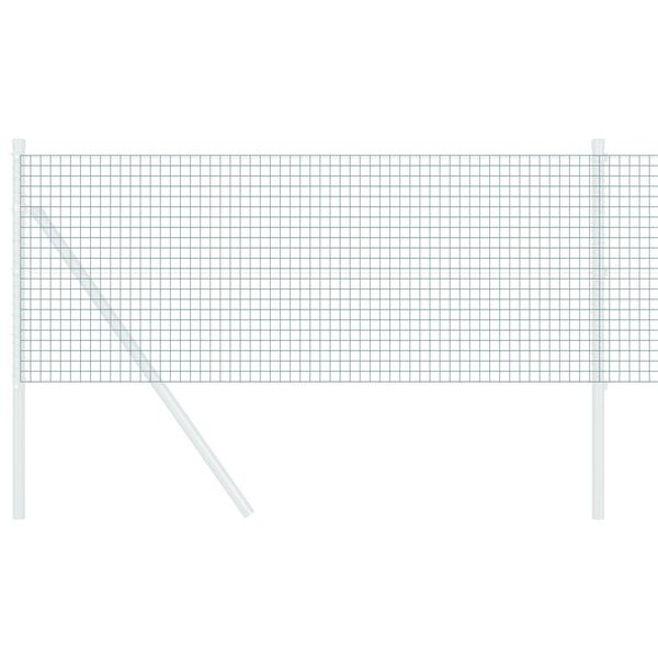 vidaXL Geschweißter Drahtzaun Grün 0,8 x 100 m Stahl