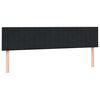 vidaXL Boxspringbett mit Matratze Schwarz 200x210 cm Samt