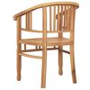 vidaXL Stuhl 2 pcs Braun 63 x 58 x 89 cm Massivholz Teak