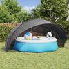 vidaXL Pool-Dome Schwarz 500 x 500 x 236 cm