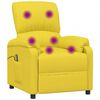 vidaXL Massagesessel Hellgelb Stoff