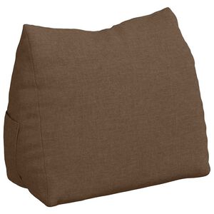 vidaXL R&uuml;ckenkissen Braun 45 x 20 x 35 cm Stoff