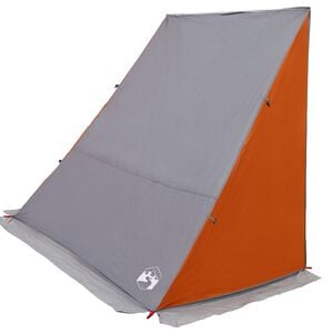 vidaXL Heckklappenzelt 190 x 150 x 185 cm Grau und Orange Taft