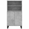 vidaXL Highboard Betongrau 60x36x110 cm Holzwerkstoff