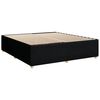 vidaXL Boxspringbett mit Matratze Schwarz 180x200 cm Stoff
