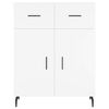 vidaXL Highboard Wei&szlig; 69,5x34x180 cm Holzwerkstoff