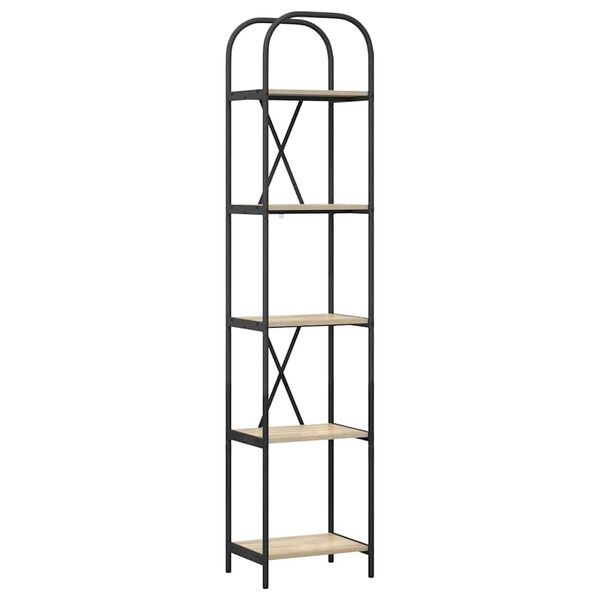 vidaXL B&uuml;cherregal Sonoma-Eiche 40 x 30 x 183 cm Holzwerkstoff