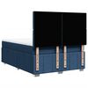 vidaXL Boxspringbett mit Matratze Blau 140x200 cm Stoff
