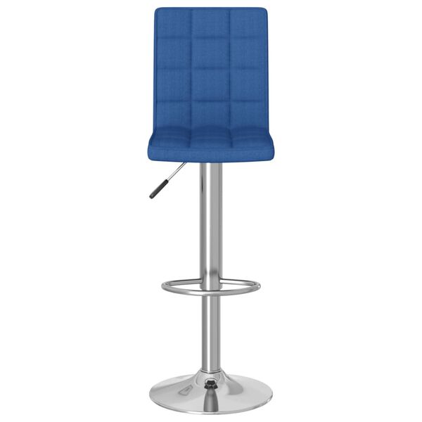 vidaXL Barhocker Blau Stoff