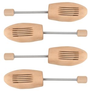 vidaXL Schuhspanner 2 Paar 35-38 Massivholz Lotus