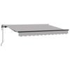 vidaXL Einziehbare Markise Hellgrau 250 x 200 cm Stoff