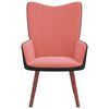 vidaXL Relaxsessel Rosa Samt und PVC