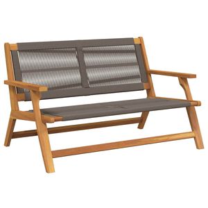 vidaXL gartenm&ouml;bel Grau 122 x 76 x 73 cm Massivholz Akazie