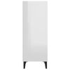 vidaXL Sideboard Hochglanz-Weiß 34,5x32,5x90 cm Holzwerkstoff