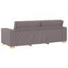 vidaXL Sofa 3 pcs Taupe Leinenmischgewebe