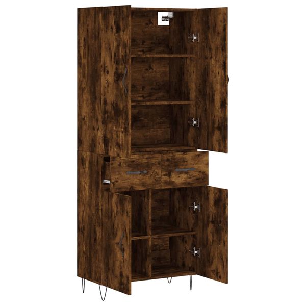 vidaXL Highboard R&auml;uchereiche 69,5x34x180 cm Holzwerkstoff