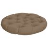 vidaXL H&auml;ngesessel-Kissen VIANEN 100 % Polyester Taupe &Oslash; 80 x 12 cm