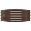 vidaXL Hochbeet Verzinkter Stahl 396x100x36 cm Braun