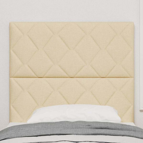 vidaXL Kopfteil mit Kopfteil Creme 100 cm Kunstleder