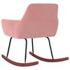 vidaXL Schaukelstuhl Rosa Samt