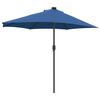 vidaXL Gartenparasol Azurblau 294 x 150 x 224 cm Stoff