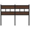 vidaXL Ersatz-Kopfteil Braun Eichen-Optik 120 cm Stahl und Holzwerkstoff