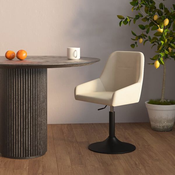 vidaXL Barhocker Creme Samt