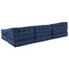 vidaXL Modulares Sofa 4 pcs Indigo Stoff