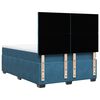vidaXL Boxspringbett mit Matratze Blau 140x200 cm Samt