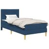 vidaXL Bettrahmen Blau 80 x 200 cm Polyester