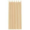 vidaXL Voile Vorh&auml;nge mit Schlaufen 2 Stk. Sandfarbe 140x225 cm