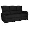 vidaXL 3-Sitzer-Sofa Verstellbar Schwarz Stoff