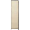 vidaXL Stoffschrank mit F&auml;chern Kleiderstangen Creme 150x45x176cm