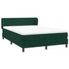vidaXL Boxspringbett mit Matratze Dunkelgr&uuml;n 160x220 cm Samt