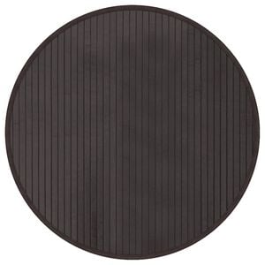 vidaXL Teppich Rund Dunkelbraun 60 cm Bambus