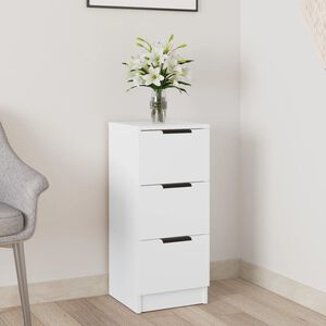 vidaXL Sideboard Wei&szlig; 30x30x70 cm Holzwerkstoff